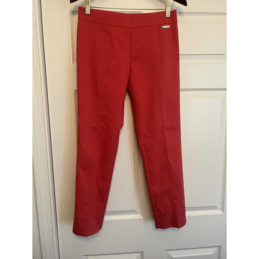Tory Burch Womens Work pants tabby skinny poppy red Sz 2 Designer
